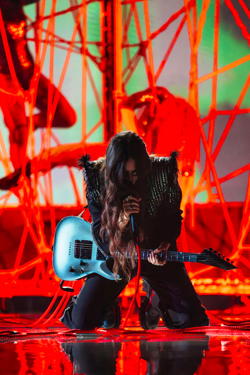 Veronica Fusaro at the first rehearsal in Vienna's Stadthalle.