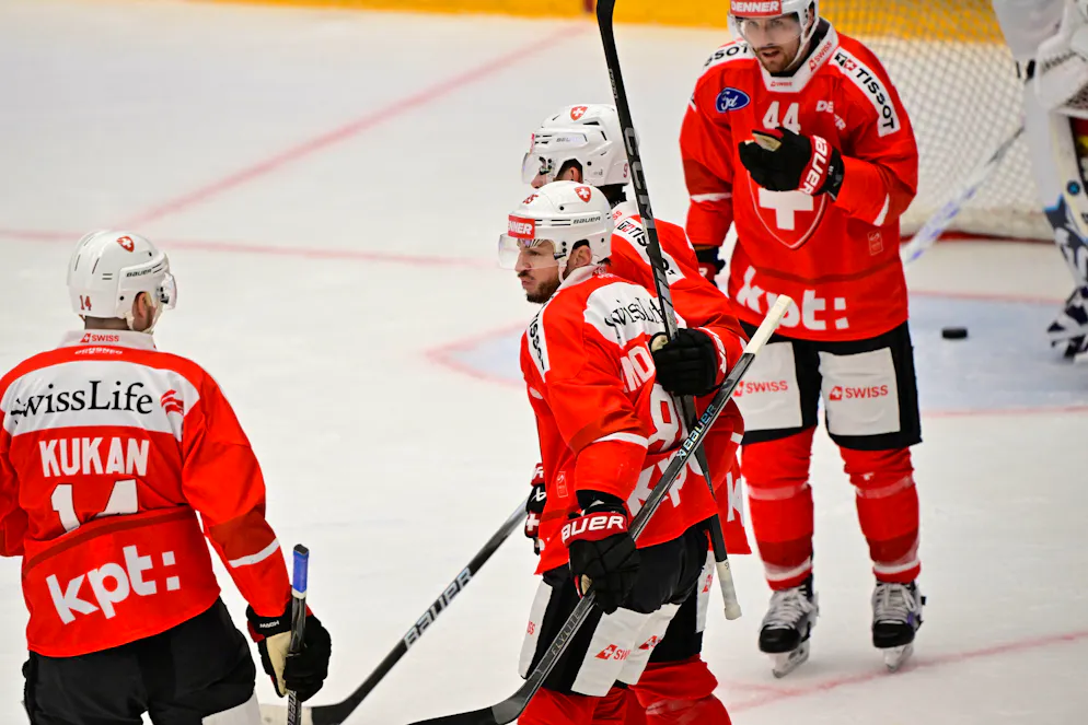 La Suisse a dominé la Tchéquie 6-1 avant le Mondial.