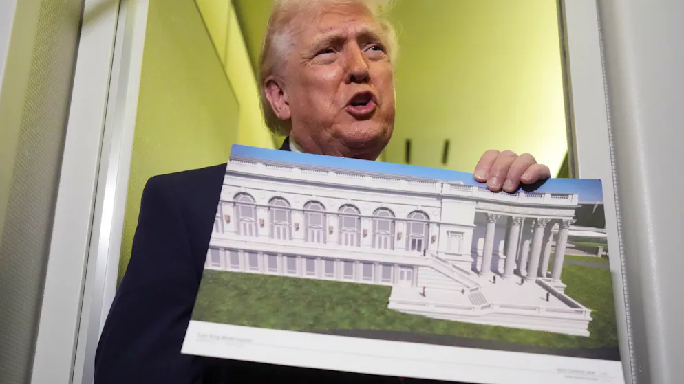 Senate referee halts funding. Trump's ballroom comes under threat from an unexpected quarter