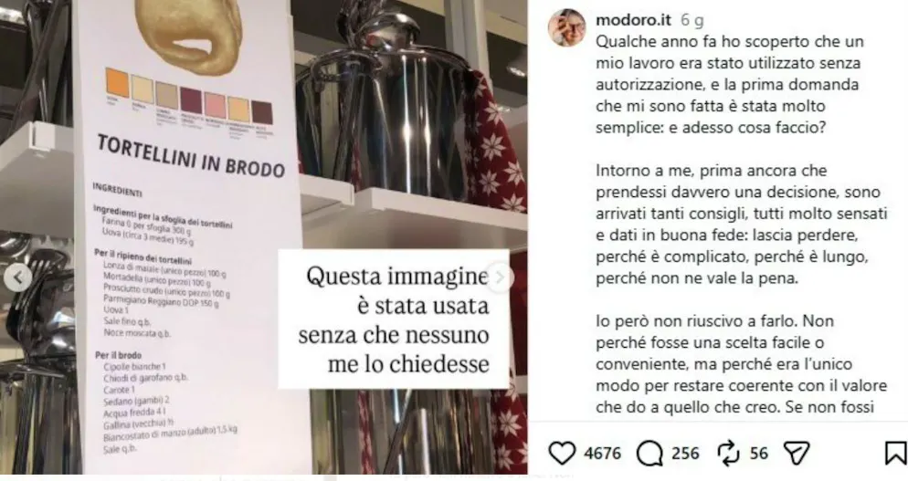 La denuncia sui social