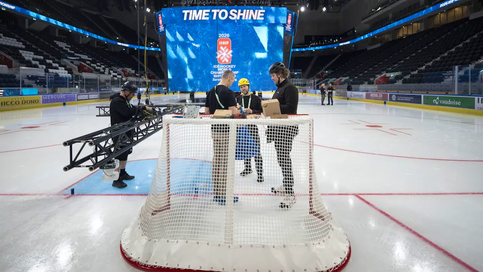 In der Swiss Life Arena laufen die Vorbereitungen auf Hochtouren.