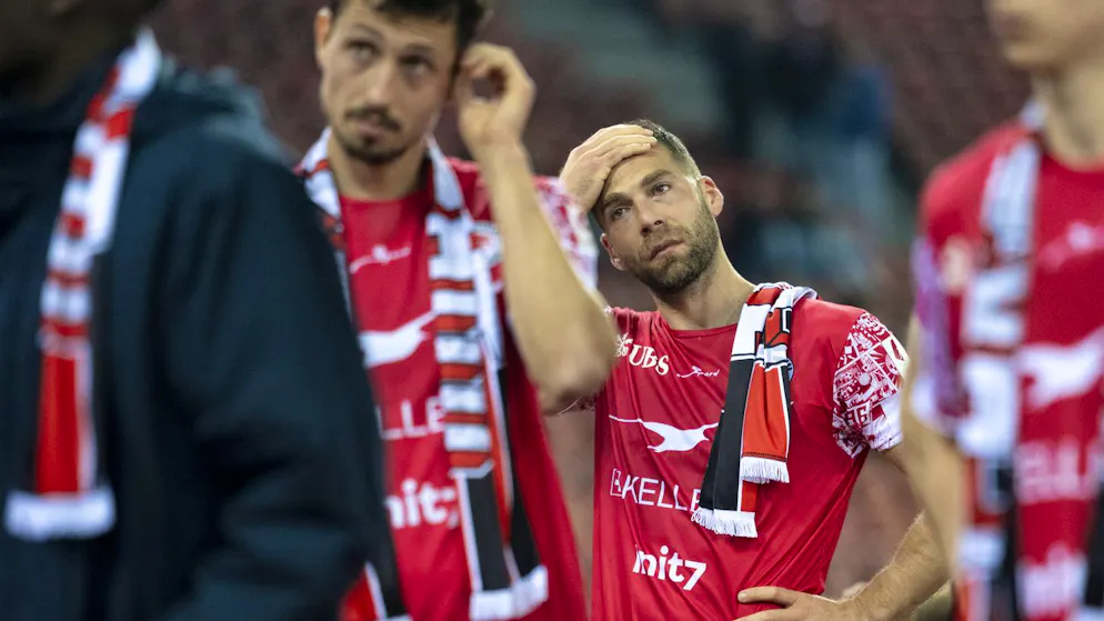 Relegation sealed. Winterthur's Kasami in tears: 