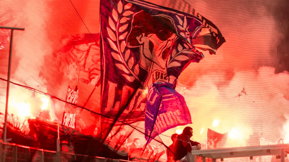Ghost game at the Stade de la Tuilière. Lausanne against GC under exclusion of the public