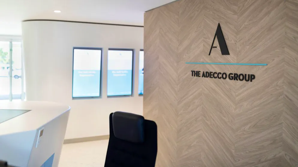 En hausse de 16% sur un an à 69 millions d'euros, le bénéfice net trimestriel d'Adecco a dépassé les attentes des analystes (archives).