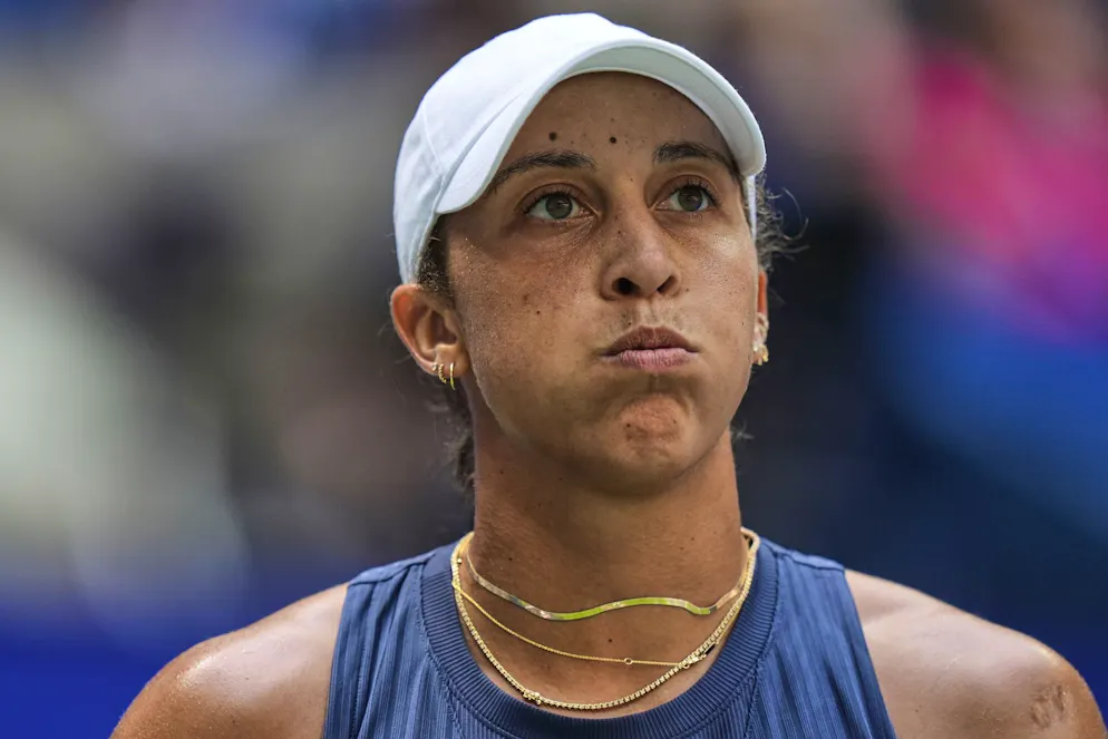 L'Américaine Madison Keys en pleine rencontre, ici à l'US Open 2025 (archives).