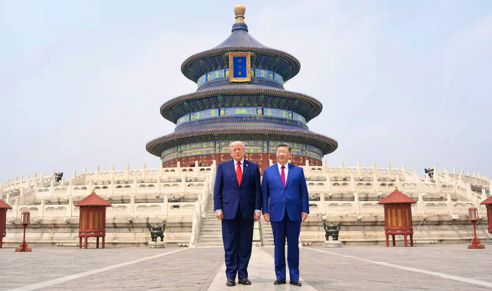 Trump and Xi in front of the Temple of Heaven today.