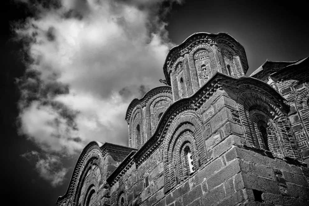 L’église de Staro Nogoricane, ville reculée de Macédoine du Nord, d’où vient le tueur suspecté (archives). 