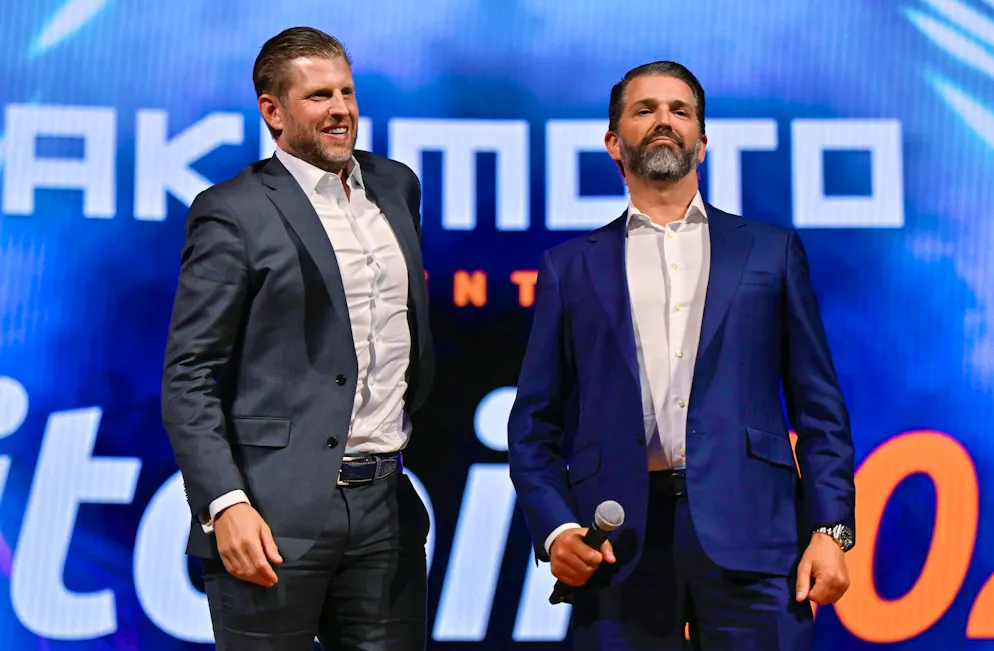 Dirigent les affaires opérationnelles de la Trump Organization : Eric Trump (à gauche) et Donald Trump Jr.