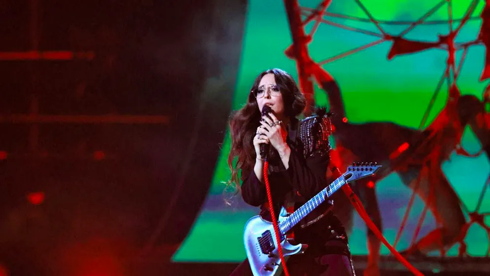 Ha dato il massimo, ma alla fine non è bastato per la finale: Veronica Fusaro durante la sua esibizione all'ESC di Vienna.