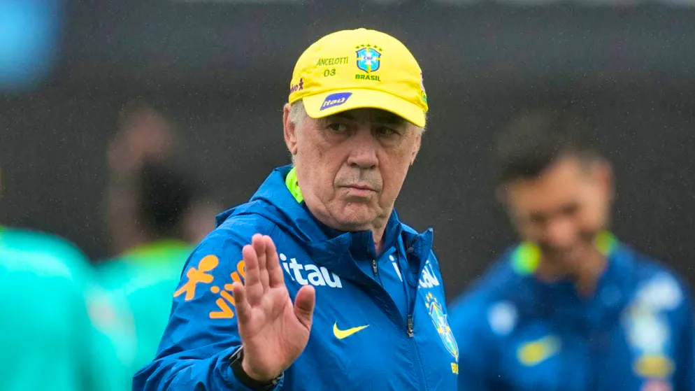 Carries the hopes of soccer superpower Brazil: national coach Carlo Ancelotti