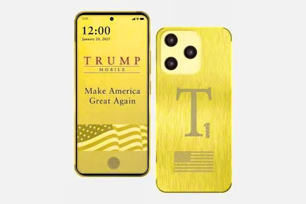 Voici à quoi ressemblait le Trump T1 Phone lors de son annonce. Entre-temps, le design a été adapté à plusieurs reprises.