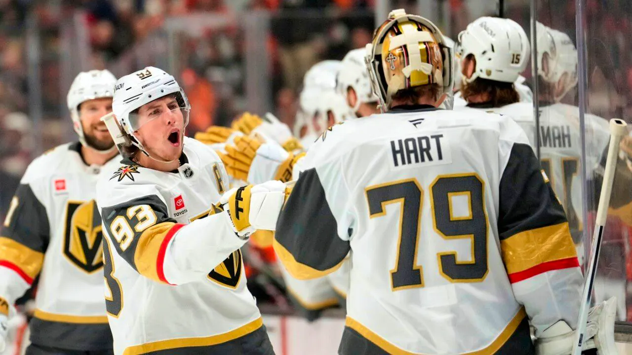 NHL. The Vegas Golden Knights are through to the next round