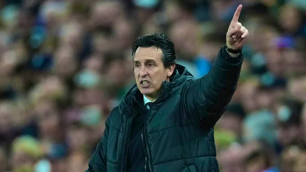 Coach Unai Emery leads Aston Villa into the Champions League