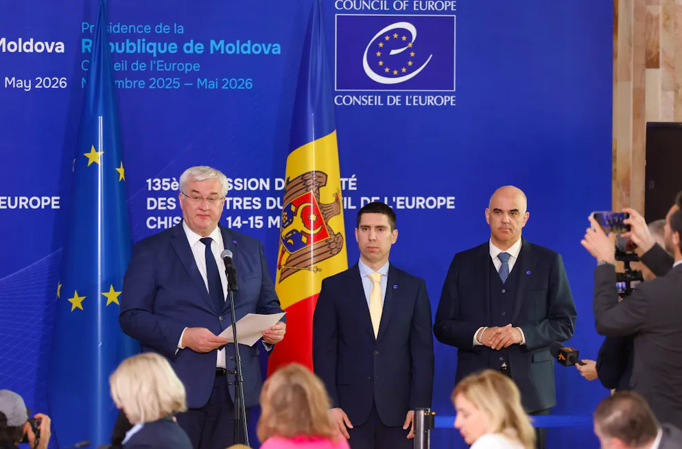 Le comité des ministres du Conseil de l'Europe - qui regroupe les chefs de la diplomatie des États membres - Chisinau (Moldavie).