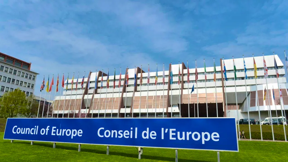 ARCHIVE - The building of the Council of Europe. Photo: Rainer Jensen/dpa