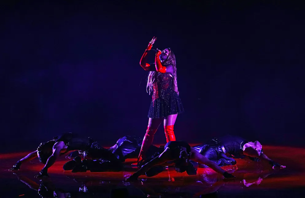 Felicia während der Generalprobe am Vortag des ESC-Finales.