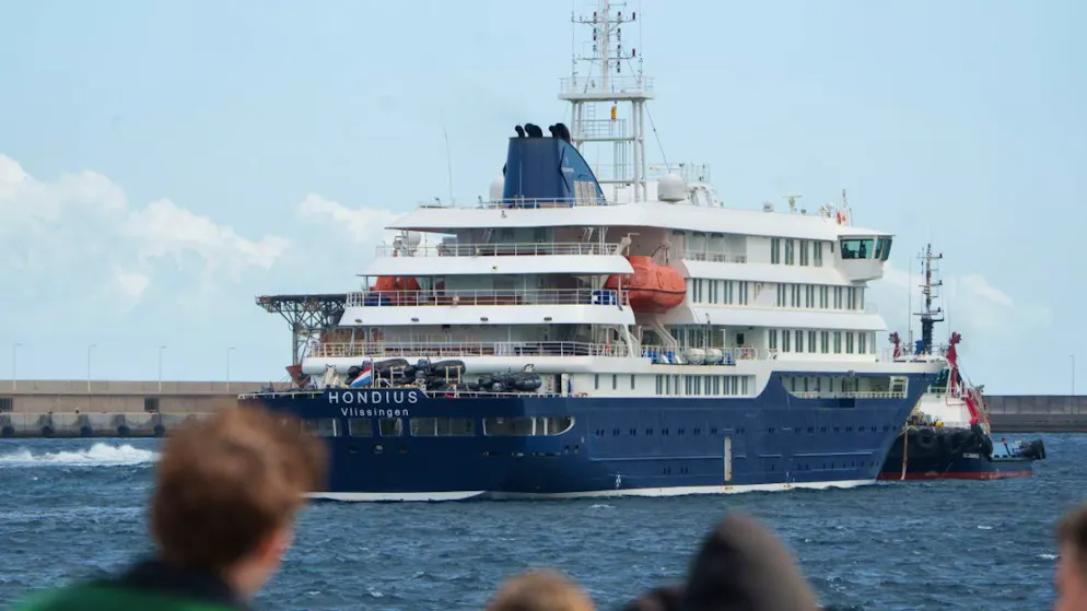 La femme et son conjoint, hospitalisés au Canada, étaient des passagers du MV Hondius (archives).