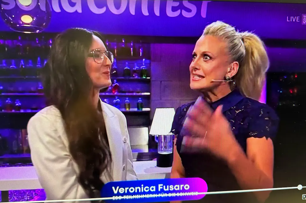 Veronica Fusaro und Barbara Schönenberger in der Countdown-Show.