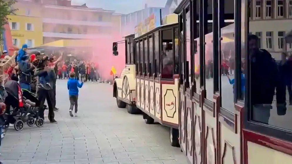 Super League anticipation in Liechtenstein. Vaduz celebrates its promotion heroes