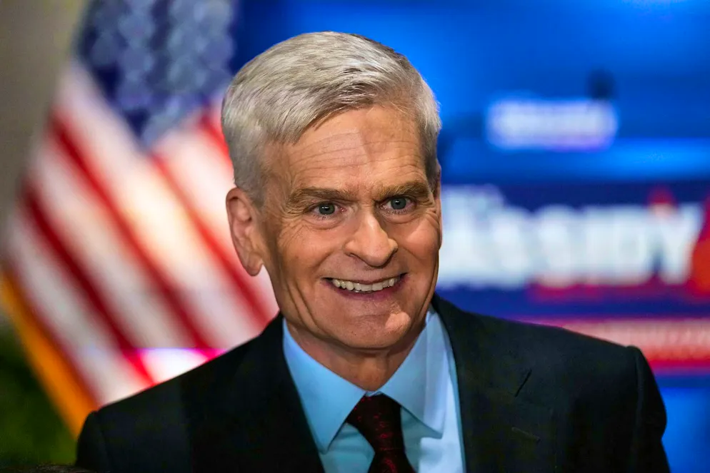 Bill Cassidy at an election party in Baton Rouge.