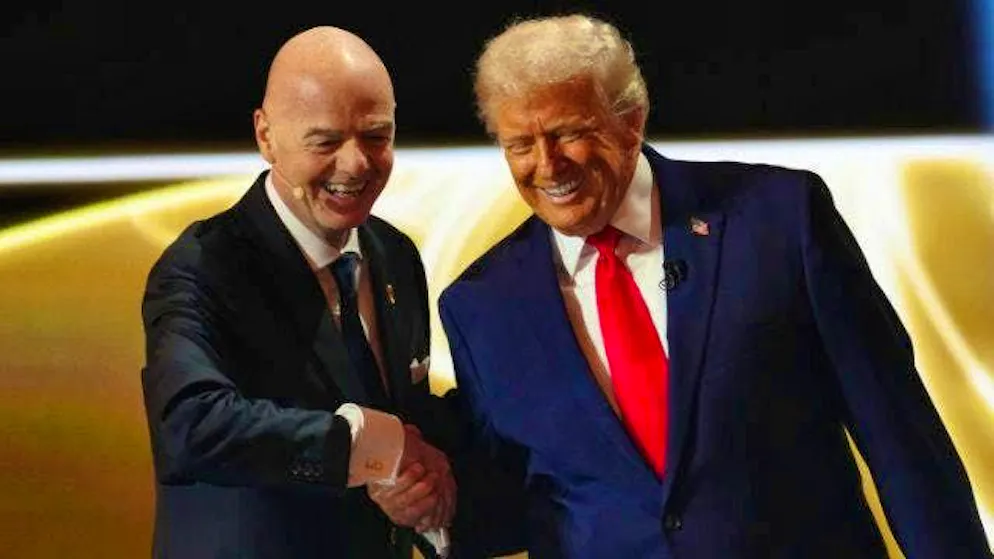 FIFA President Gianni Infantino gets on brilliantly with US President Donald Trump.