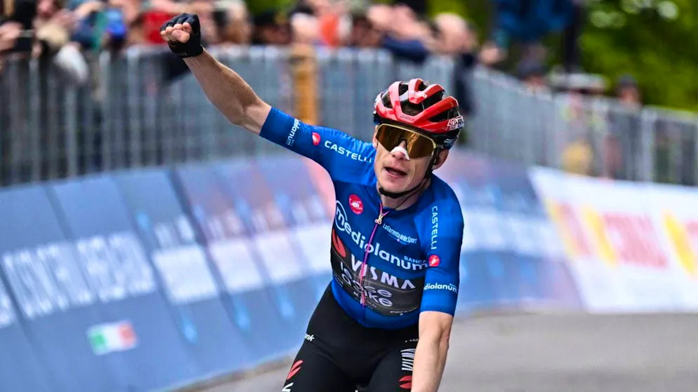 Delighted with his second stage win at this Giro: Jonas Vingegaard