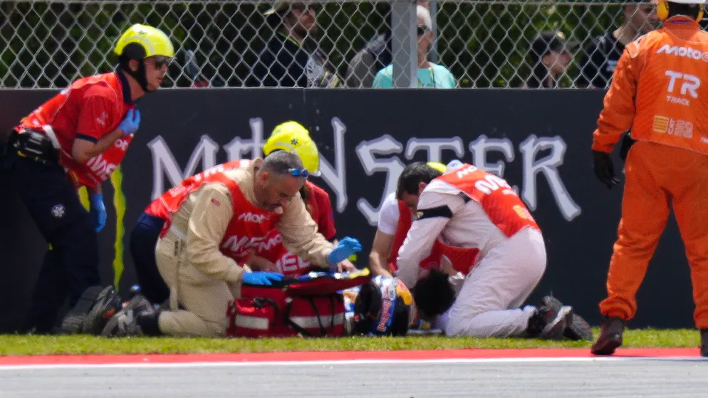 GP of Catalonia. Alex Marquez apparently out of danger after horror crash