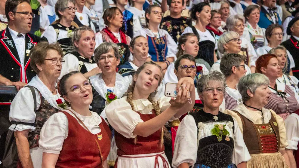 The Federal Yodelling Festival is coming to Basel this year. The last edition took place in Zug. (archive picture)
