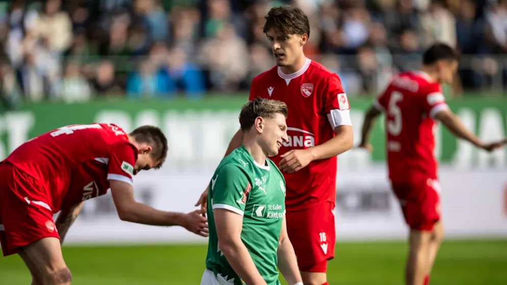 St. Gallen - Thun 1:1. St. Gallen and Thun share the points in the top match