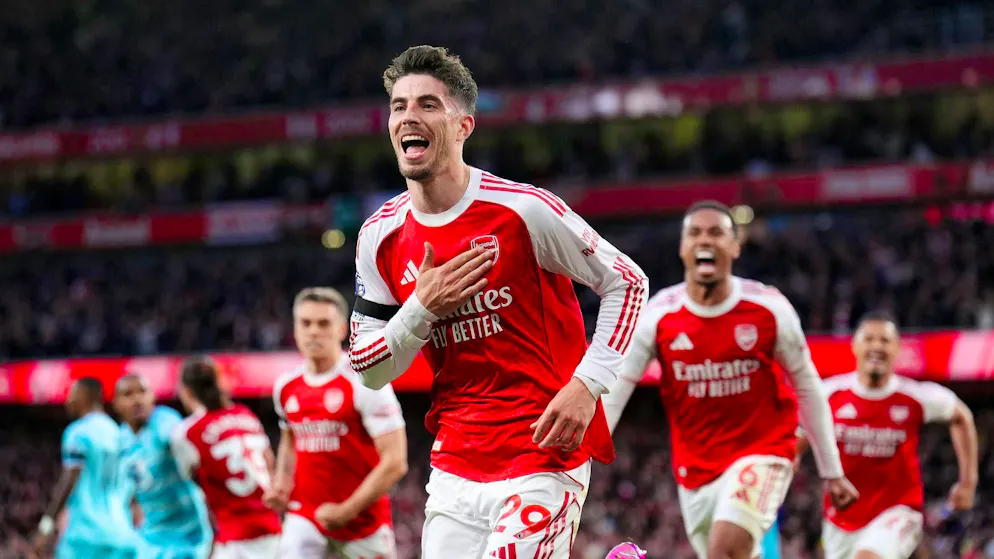 Kai Havertz scored to make it 1-0 for Arsenal against Burnley FC.