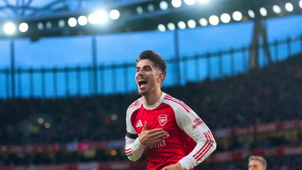 He has a good laugh: Thanks to Kai Havertz's goal, Arsenal win 1-0 against Burnley and remain on course for the title