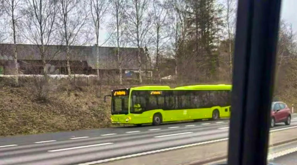 The 14-year-old had already stolen two other buses before his most recent joyride. This picture is from his arrest in April after driving all the way to Sweden.