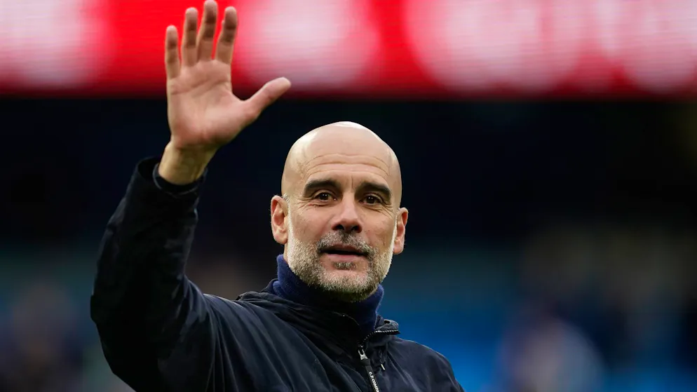 Einem Medienbericht zufolge steht der Abschied von Pep Guardiola von Manchester City kurz bevor. (Archivbild)