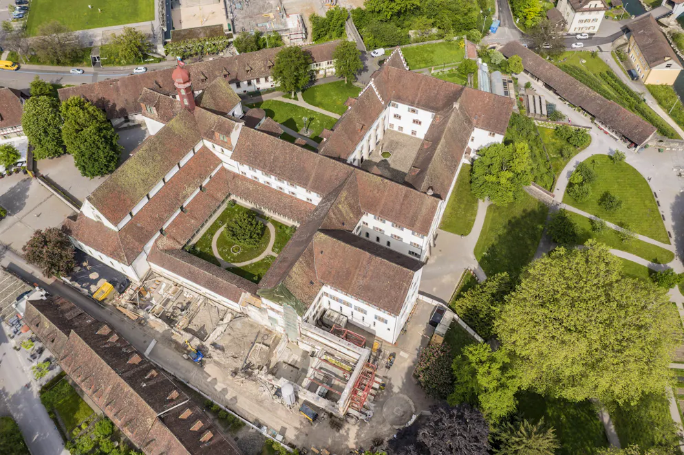 Die Kantonsschule und Kloster in Wettingen AG. Hier wurde letzten Mittwoch randaliert.