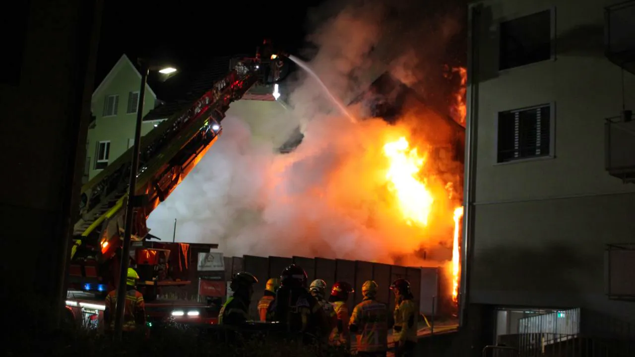 Fire, fire. Fire in an apartment building in St. Gallen leaves nine people injured