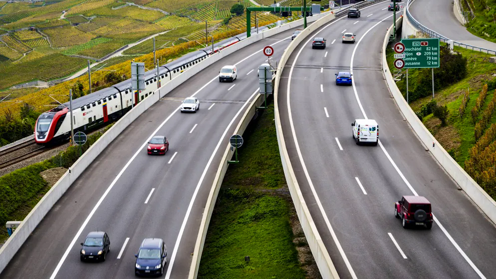 Eröffnung A9-Abschnitt / Erster Durchschlag in Riedbergtunnel. Die A9 zwischen Lausanne und Chexbres. (15. Oktober 2025)