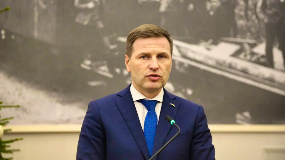 ARCHIVE - Estonian Defense Minister Hanno Pevkur speaks at the Ministry of Defense. Photo: Alexander Welscher/dpa