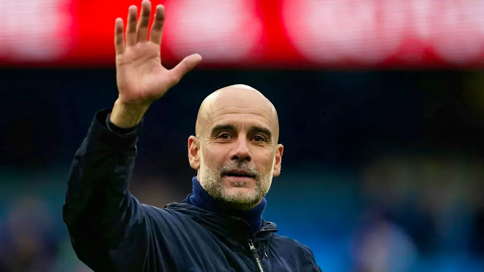 According to a media report, Pep Guardiola's departure from Manchester City is imminent. (archive picture)