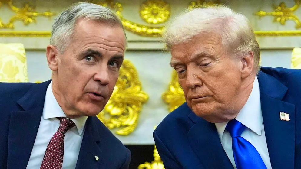 They were still talking to each other: Canadian Prime Minister Mark Carney on October 7, 2025 with US President Donald Trump at the White House.