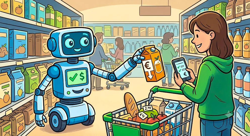 A smart shopping basket should ensure that users always find the best prices for themselves.