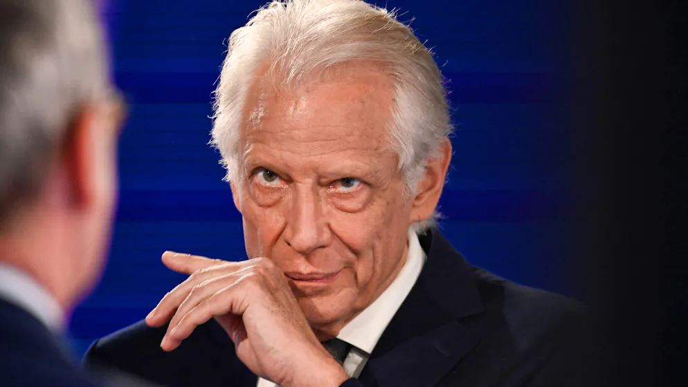 L'ancien ministre français des Affaires étrangères, Dominique de Villepin.