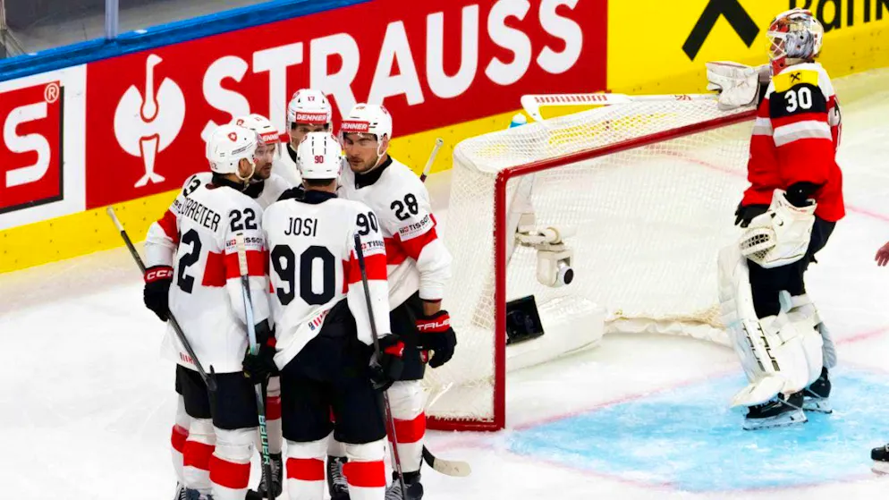 Jubilant Swiss, frustrated Austrians: Jan Cadieux's team came out on top 9:0