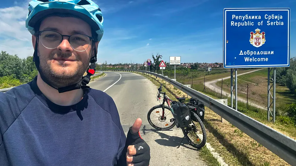 2345 kilometers on the road. Crazy project: Freiburg fan cycled to Istanbul on his bike