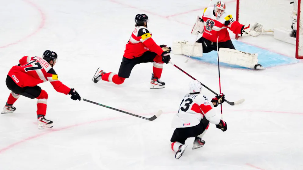 Double pack against Austria. Andrighetto praises World Championship rookie Rochette: 