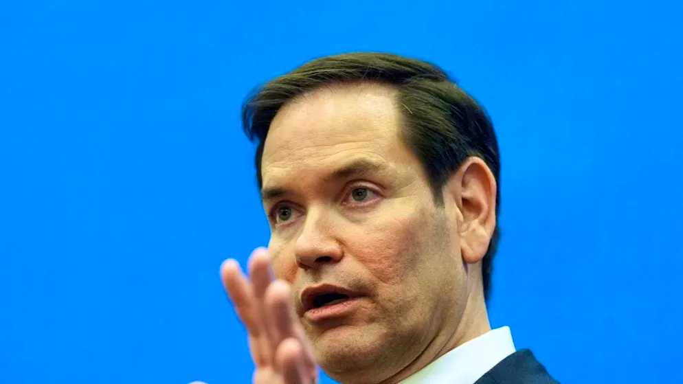 ARCHIVE - US Secretary of State Marco Rubio speaks to reporters at NATO headquarters in Brussels. Photo: Jacquelyn Martin/Pool AP/dpa/Archive image