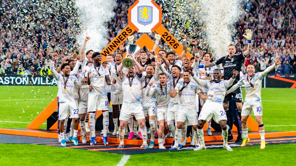 Dominimi anglez: Aston Villa është e lumtur për fitimin e Europa League.