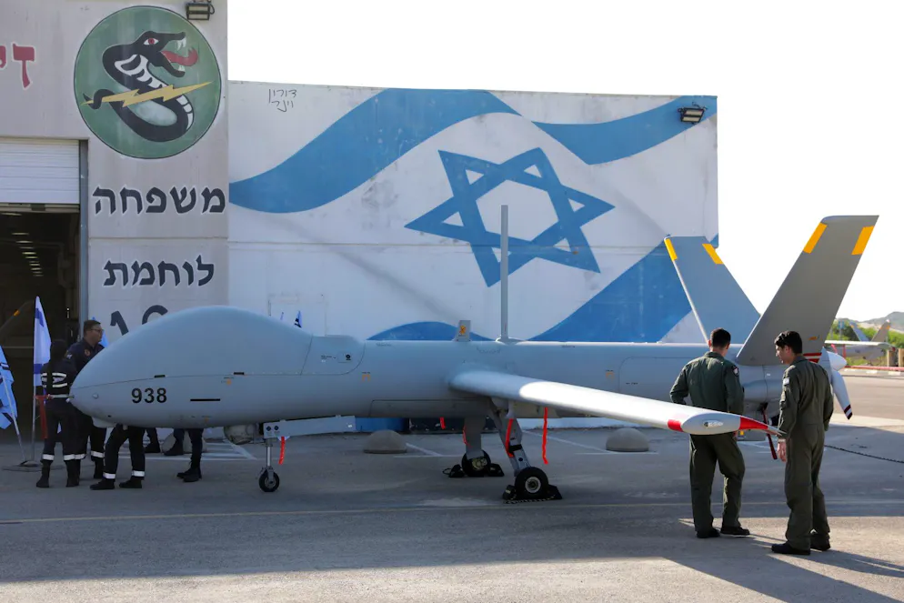 Eine Drohne vom Typ «Hermes 900» der Firma Elbit in Rishon Lezion.