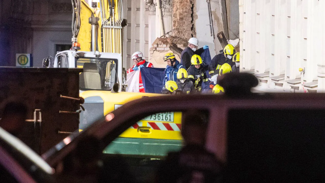 Saxony. Woman's body found after house collapses in Görlitz