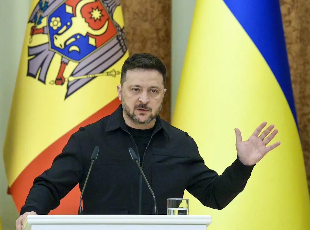 Il presidente ucraino Volodymyr Zelensky 