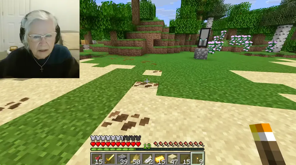 Sue Jacquot spielt in Streams das Computerspiel Minecraft, um Geld für die Krebsbehandlung ihres Sohnes zu sammlen.